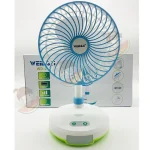 Weidasi WD-219 Rechargeable Mini Fan 3 Blades Fan 3 Speed Control - Image 2